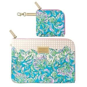 NWT! Lily Pulitzer Padded Tech Sleeve 2 Piece in Chick Magnet 13”